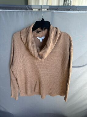 Time and Tru Camel Cowl Neck Sweater